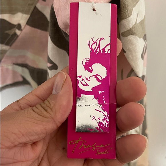 Thalia Sodi Pink and Brown Camouflage Utility Jacket - Picture 5 of 6